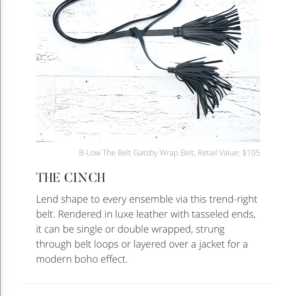 B-Low The Belt Gatsby Wrap Belt